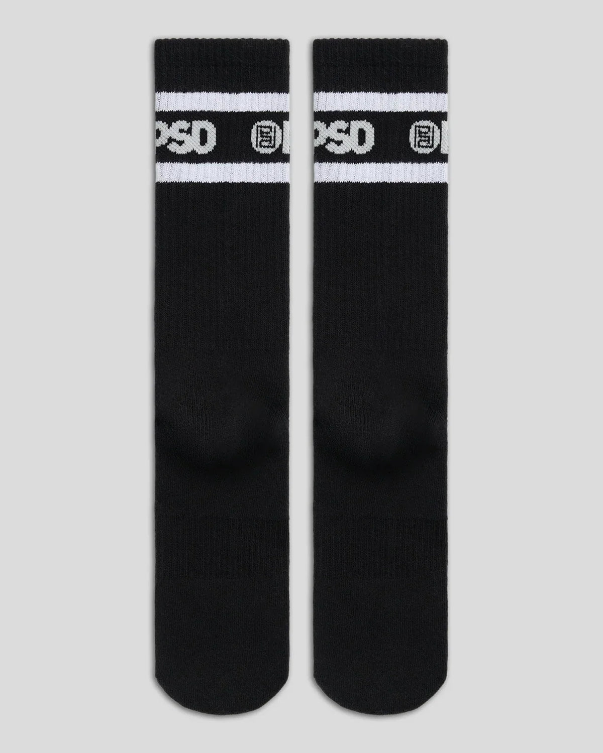 3 Pack - Logo Stripe Crew - Black